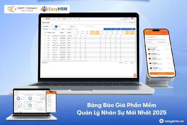 Bảng Báo Giá Phần Mềm Quản Lý Nhân Sự Mới Nhất