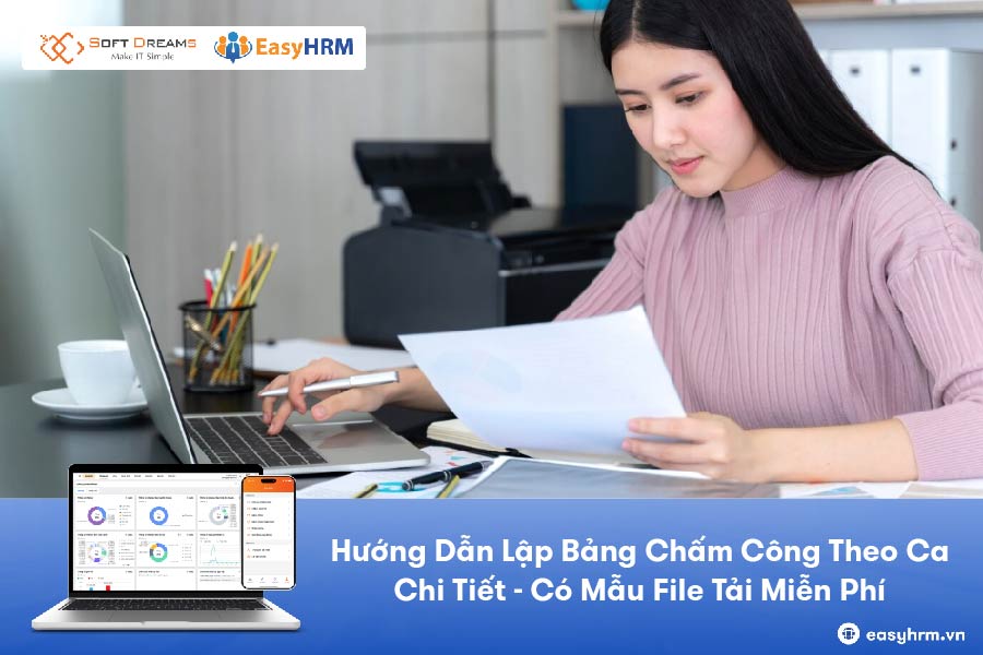 Mẫu bảng chấm công theo ca chuẩn chỉnh, dễ dùng