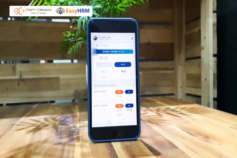 App chấm công thông minh EZHR9