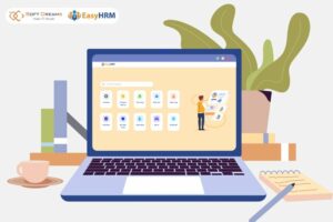 Giao diện EasyHRM thân thiện, dễ dùng, hoạt động linh hoạt trên cả điện thoại và máy tính