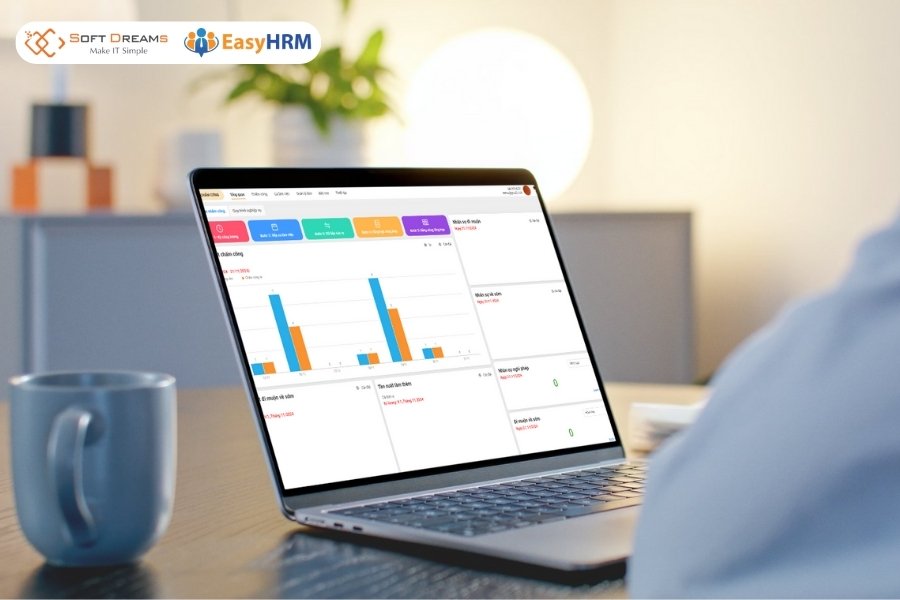 EasyHRM còn có phân hệ tính lương, quản lý ca/kíp, đánh giá KPI,…