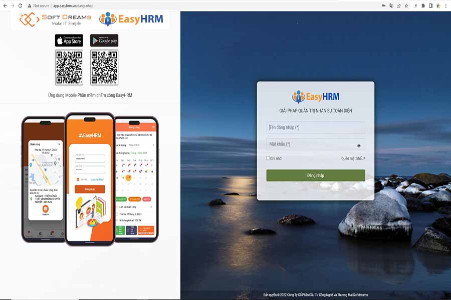 Cách cài đặt phần mềm chấm công trên điện thoại