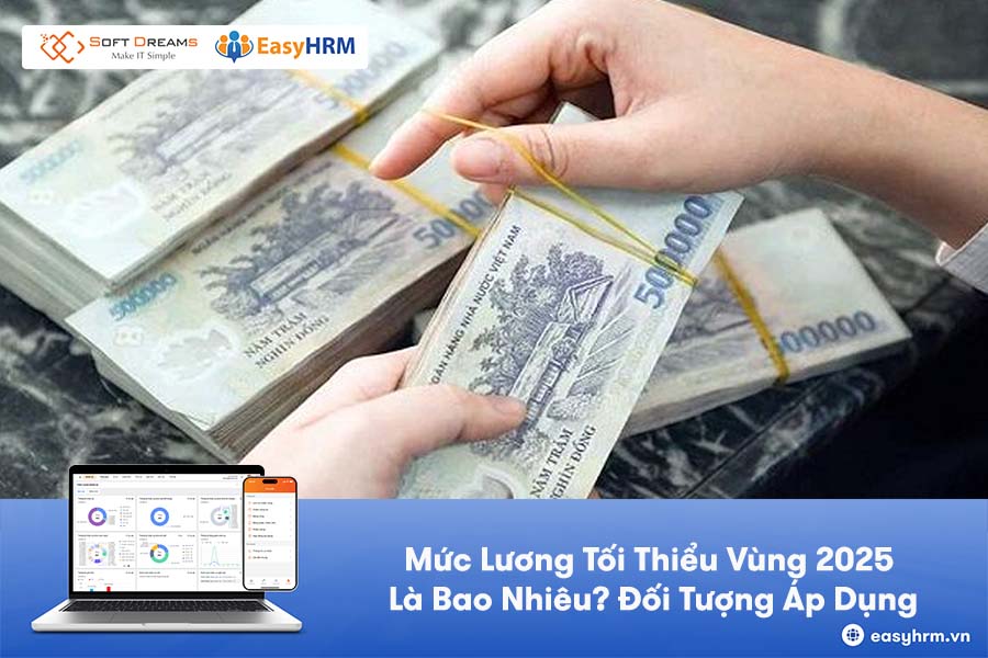Mức lương tối thiểu vùng 2025