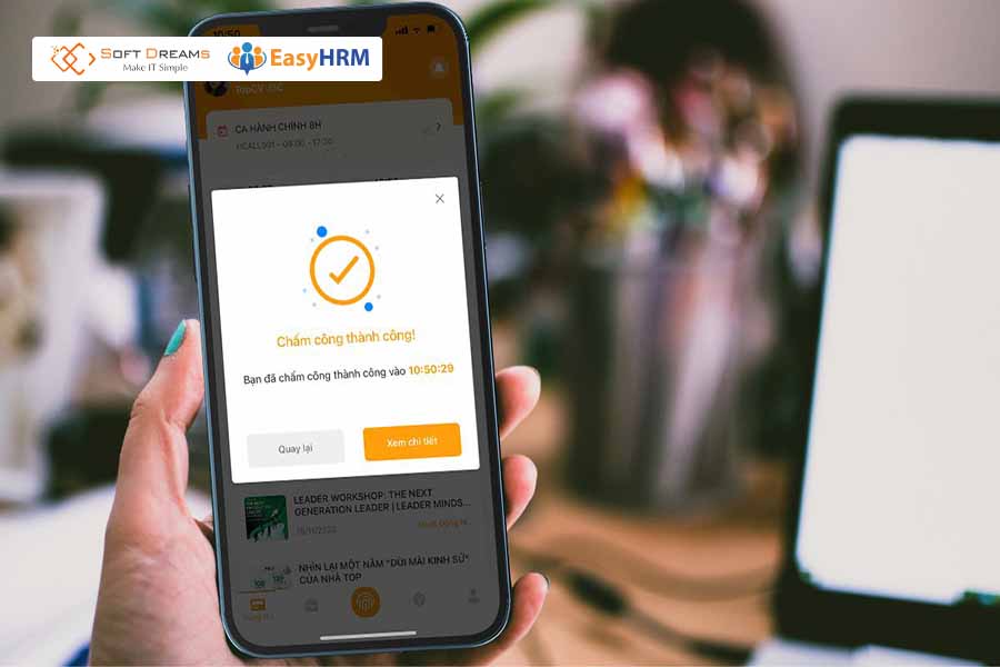 Phần mềm chấm công Happy Time công tích hợp Gamification