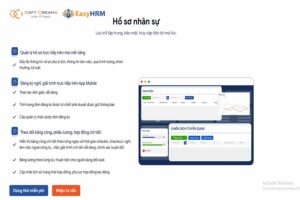Giao diện Phần mềm quản lý nhân sự EasyHRM