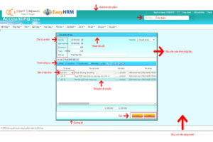 Giao diện trang web quản lý tuyển dụng Fast HRM Online