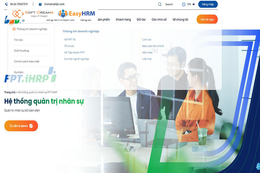 Phần mềm quản lý tuyển dụng FPT.iHRP