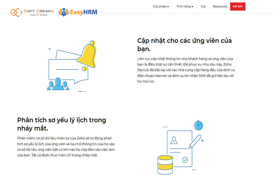 Trang web tuyển dụng Recruitee
