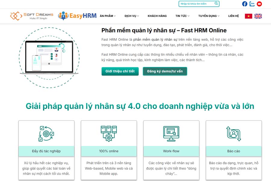 Phần mềm tính lương theo sản phẩm Fast HRM
