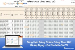 Cách làm bảng chấm công theo giờ dễ áp dụng
