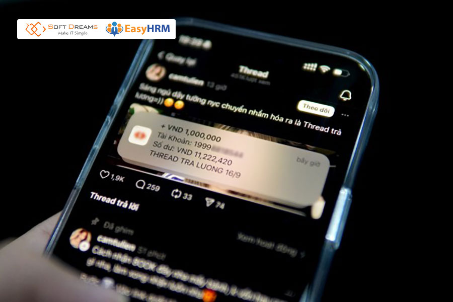 Trả lương theo hình thức chuyển khoản