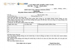 Tổng hợp các mẫu giải trình chấm công phổ biến