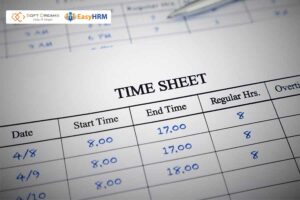 Bảng chấm công sáng chiều ghi thời gian làm việc theo ca sáng và chiều