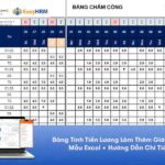 Bảng Tính Tiền Lương Làm Thêm Giờ – Mẫu Excel + Hướng Dẫn Chi Tiết