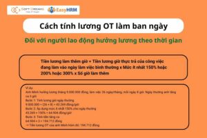 Cách tính lương tăng ca ban ngày cho lao động hưởng lương theo thời gian