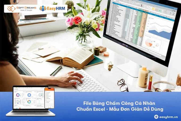 File Bảng Chấm Công Cá Nhân Chuẩn Excel - Mẫu Đơn Giản Dễ Dùng