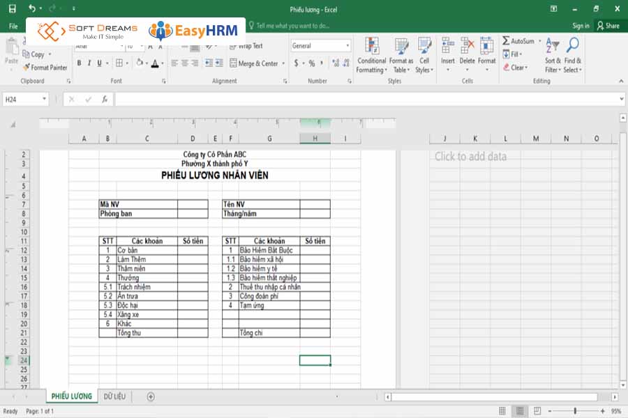 Top những mẫu phiếu lương mới nhất 2025
