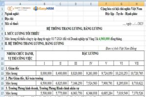 Mẫu thang bảng lương 2025 là gì?