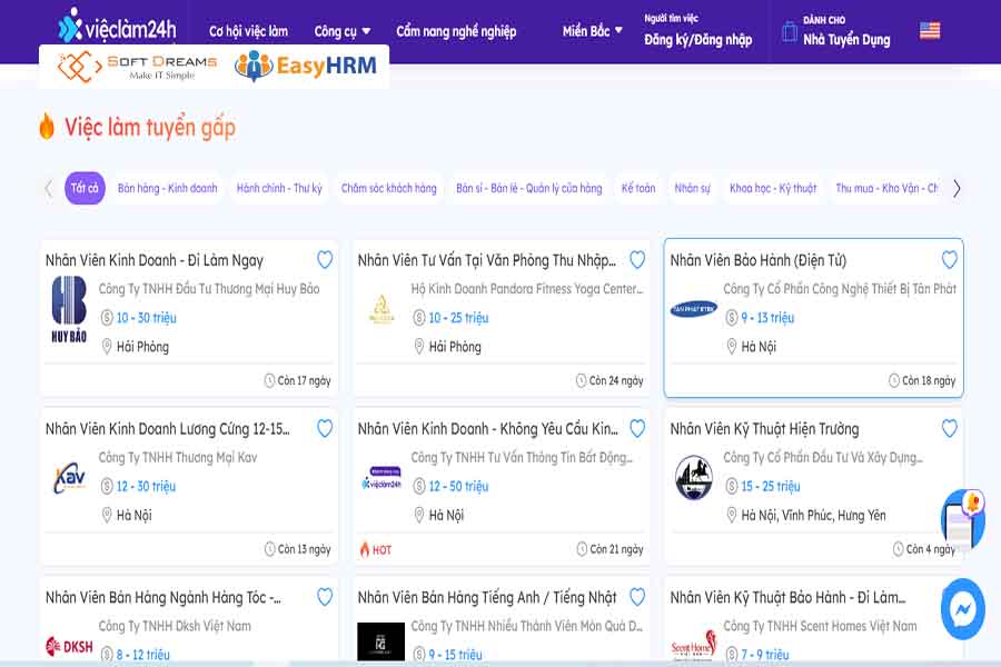 Website tìm việc lâu đời Timviecnhanh.com