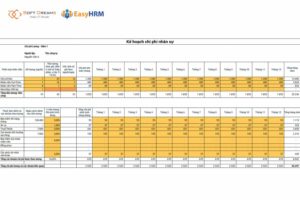 Mẫu kế hoạch chi phí NS