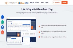 Phần mềm chấm công tính lương EasyHRM tiện lợi, dễ sử dụng