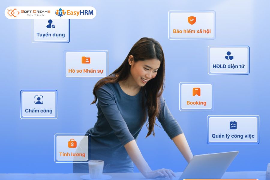 Áp dụng EasyHRM vào quản lý nhân sự giúp tiết kiệm thời gian & tăng cường sự chính xác và minh bạch trong các công việc hành chính