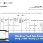 Mẫu Bảng Thanh Toán Tiền Lương Đúng Chuẩn Pháp Lý [Có File Tải]