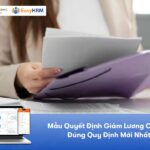 Mẫu Quyết Định Giảm Lương Chuẩn, Đúng Quy Định Mới Nhất