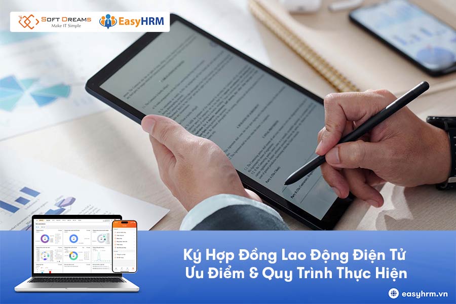 Ký hợp đồng điện tử bằng phần mềm EasyHRM