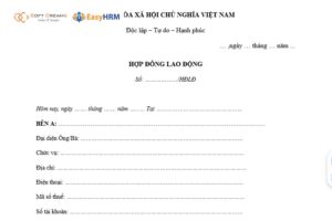 Mẫu hợp đồng lao động thông dụng nhất