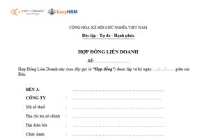 Mẫu hợp đồng liên doanh
