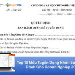 Top 12 Mẫu Tuyển Dụng Nhân Sự Chuẩn Dành Cho Doanh Nghiệp 2025