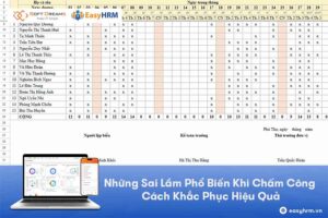 Những sai lầm phổ biến khi chấm công - Cách khắc phục