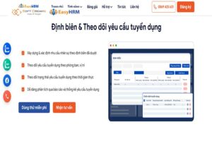 Tuyển dụng nhanh chóng, chính xác với phần mềm EasyHRM