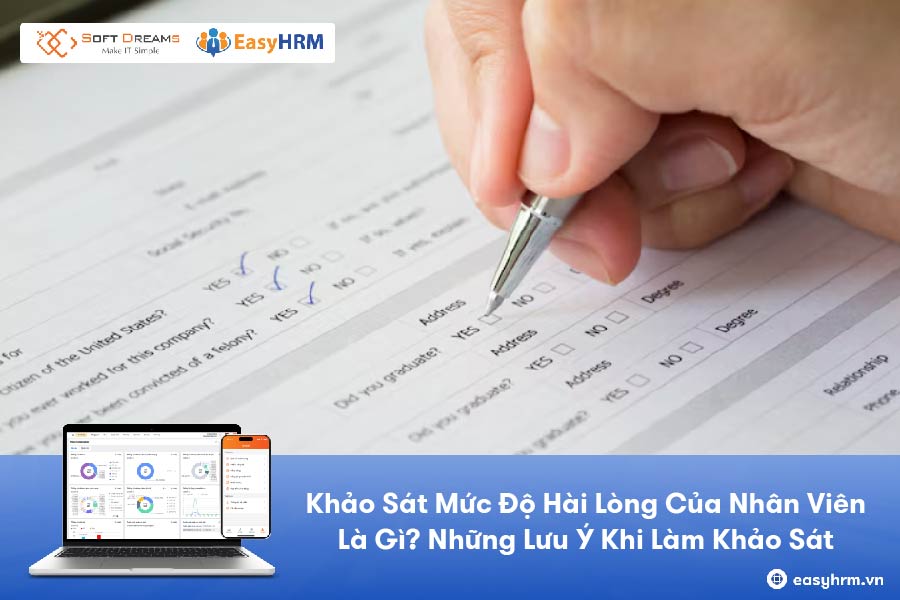 Mẫu khảo sát mức độ hài lòng của nhân viên [Có file tải về]