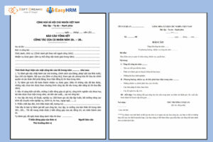 Bản báo cáo hoạt động theo năm mang tính chất tổng kết và hoạch định