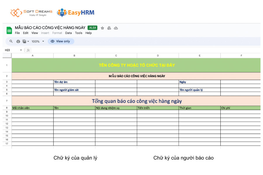 Báo cáo công việc hàng ngày cần ngắn gọn, xúc tích