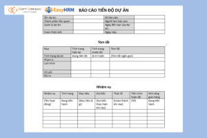 Báo cáo dự án nên làm rõ các khoản mục về chi phí, nguồn lực mỗi hạng mục