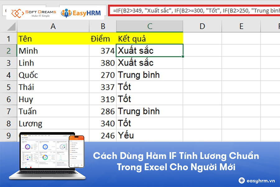 Cách dùng hàm If tính lương: Đơn giản, Dễ hiểu [Có ví dụ]