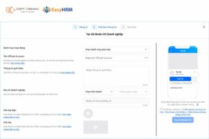 Bước 3 điền các thông tin của doanh nghiệp đăng ký