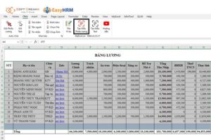 Tạo mẫu phiếu lương gửi hàng loạt