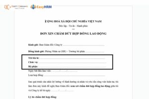 Thông tin cá nhân người lao động