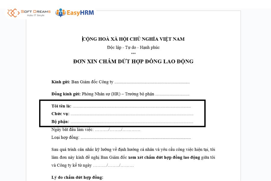 Thông tin cá nhân người lao động