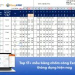 Tổng hợp Mẫu bảng chấm công Excel, Word thông dụng [CẬP NHẬT MỚI]