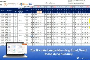 Tổng hợp Mẫu bảng chấm công Excel, Word thông dụng [CẬP NHẬT MỚI]