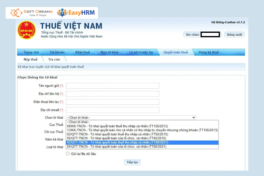 Phải có tài khoản thuế điện tử để hoàn thuế qua Cổng thông tin điện tử