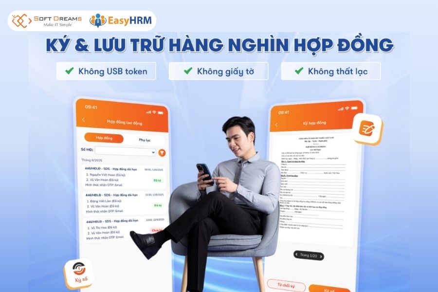 EasyHRM - số hoá hợp đồng lao động 