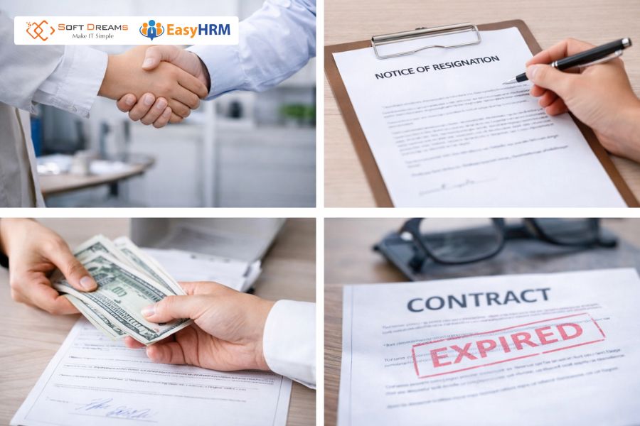 Các mẫu ghi lý do chấm dứt hợp đồng lao động đúng pháp luật