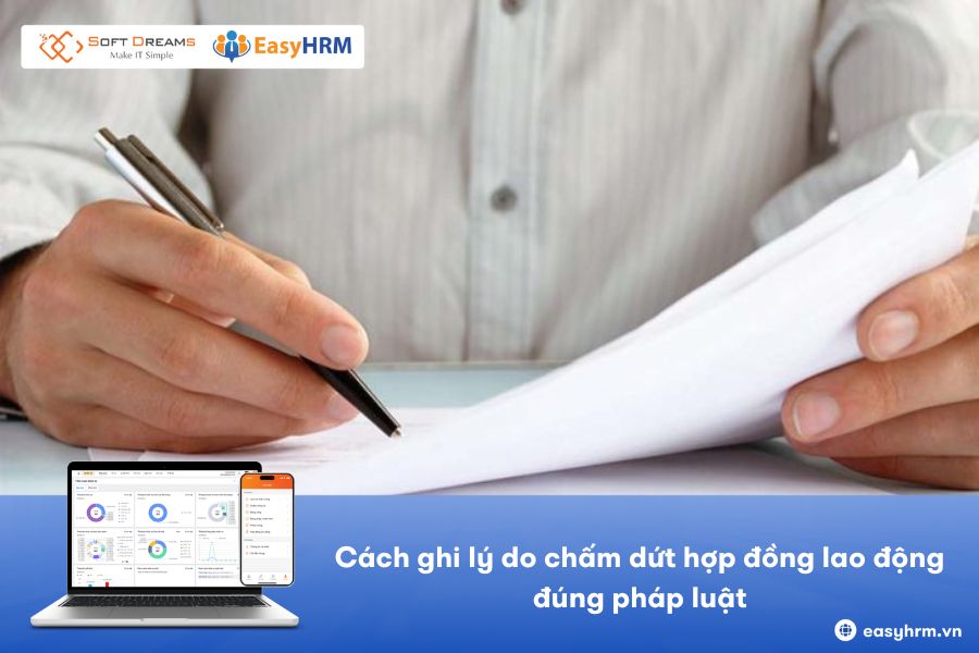 Cách ghi lý do chấm dứt hợp đồng lao động đúng pháp luật