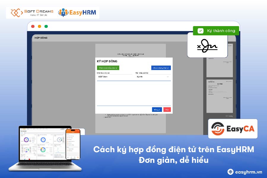 Cách ký hợp đồng lao động điện tử trên EasyHRM đơn giản, dễ hiểu